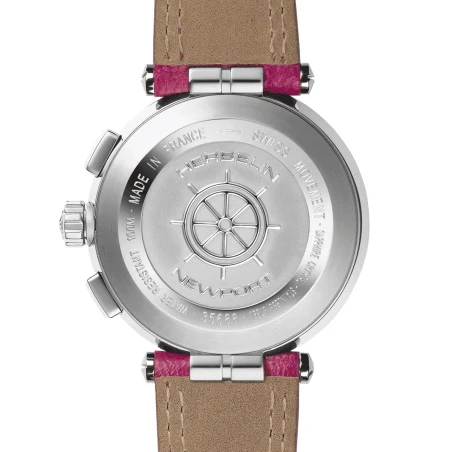 NEWPORT – CHRONO LADY – ACIER, DIAMANTS & CUIR | Club de la Montre