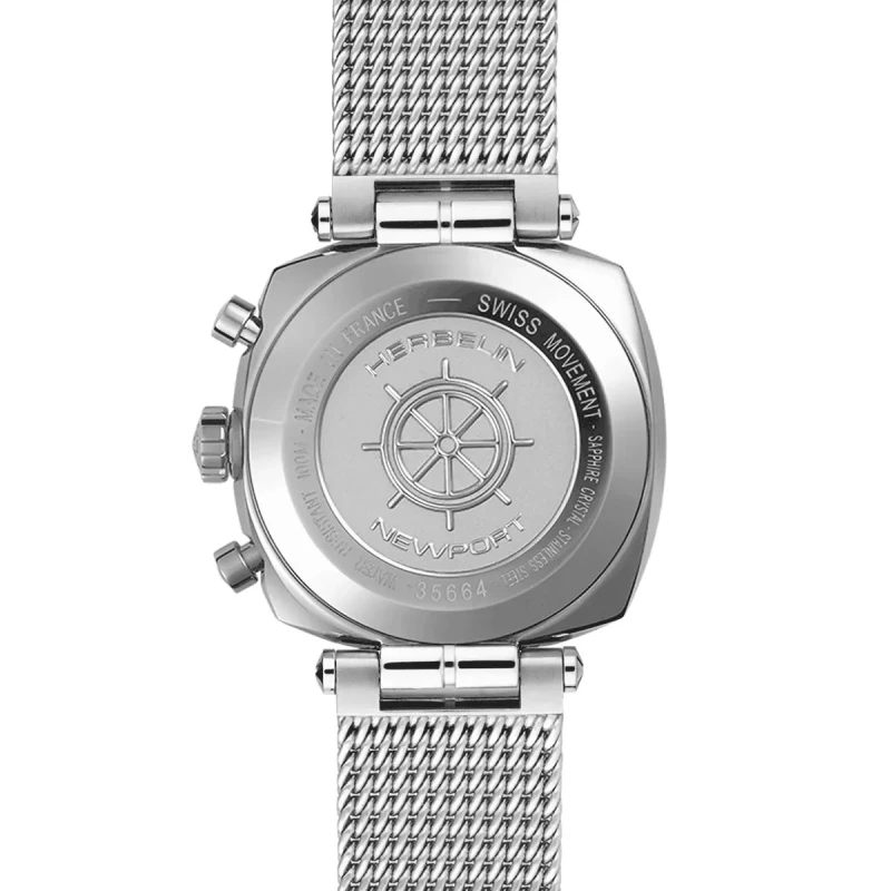 NEWPORT – HÉRITAGE CHRONOGRAPHE – MAILLE MILANAISE | Club de la Montre