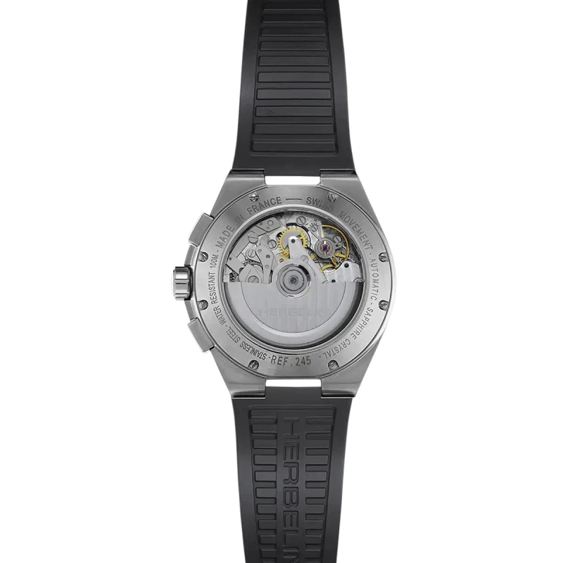 CAP CAMARAT – CHRONO AUTOMATIQUE – VERT & FKM NOIR | Club de la Montre