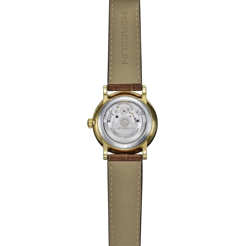 INSPIRATION – AUTOMATIQUE – PVD OR & CUIR BRUN | Club de la Montre