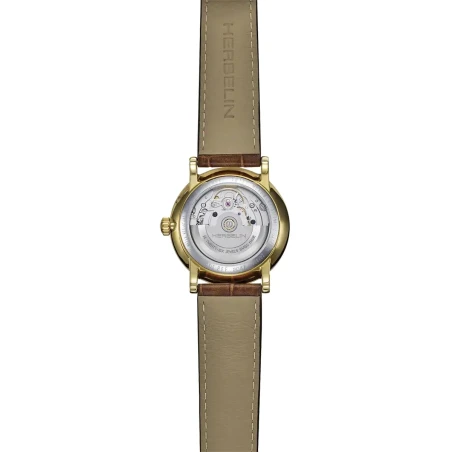 INSPIRATION – AUTOMATIQUE – PVD OR & CUIR BRUN | Club de la Montre