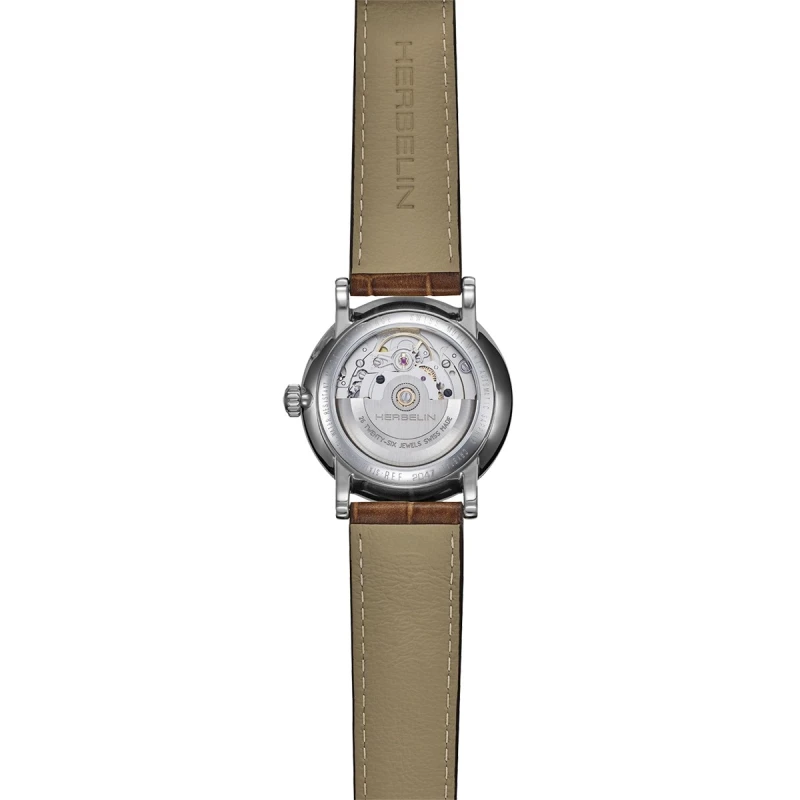 INSPIRATION – AUTOMATIQUE – ACIER & CUIR BRUN | Club de la Montre