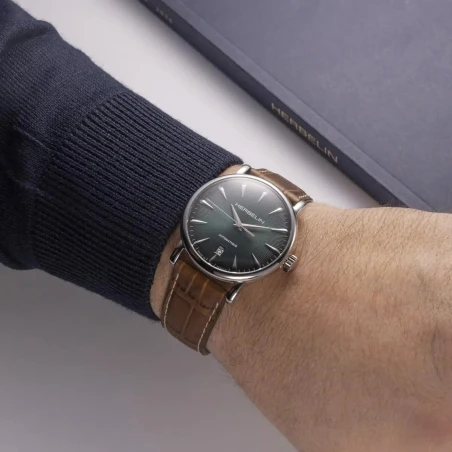 INSPIRATION – AUTOMATIQUE – ACIER & CUIR BRUN | Club de la Montre