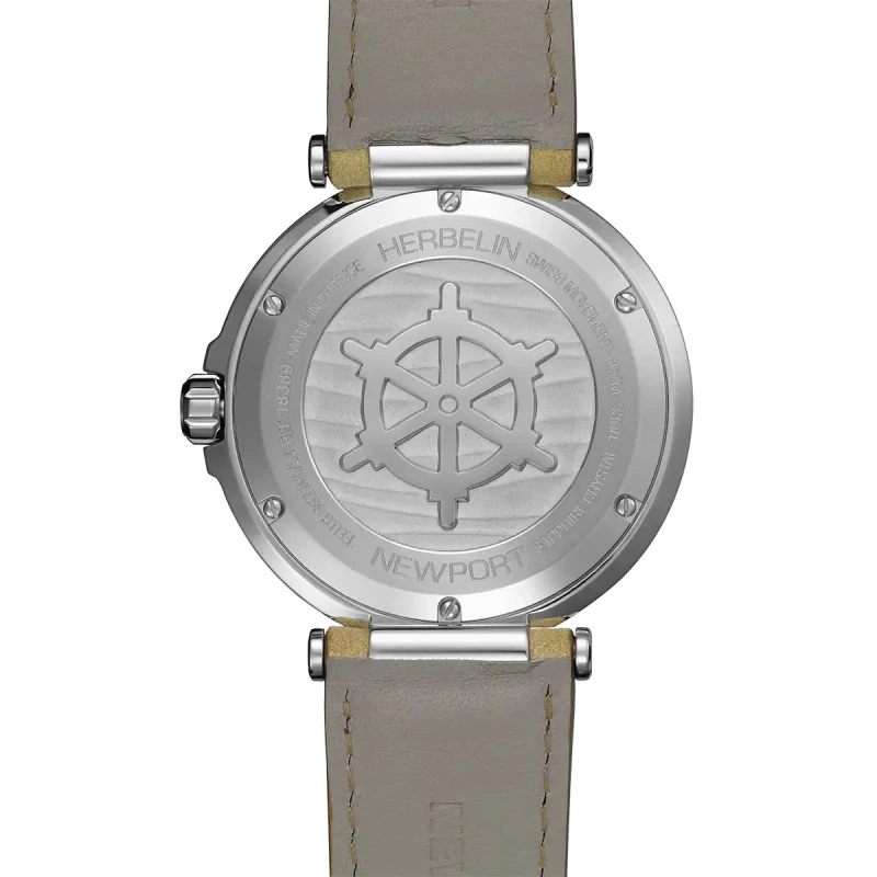 NEWPORT – QUARTZ – NOIR & CUIR BEIGE | Club de la Montre