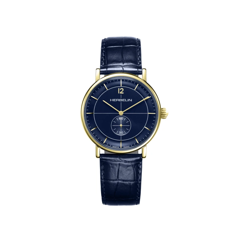 INSPIRATION – PETITE SECONDE – CUIR BLEU | Club de la Montre