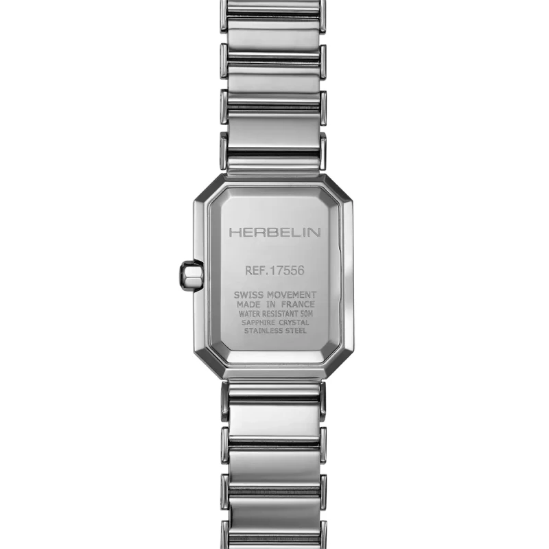OCTOGÔNE – QUARTZ – NACRE NOIRE & ACIER | Club de la Montre