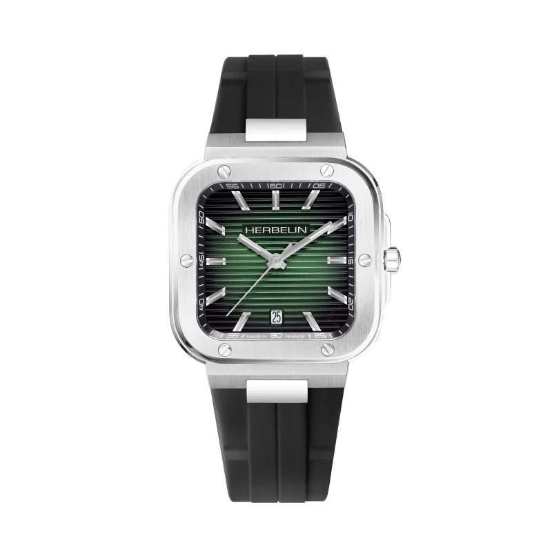 CAP CAMARAT – SQUARE – NOIR & VERT | Club de la Montre