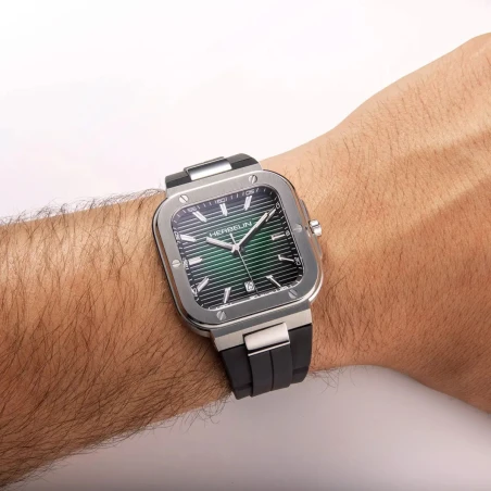 CAP CAMARAT – SQUARE – NOIR & VERT | Club de la Montre