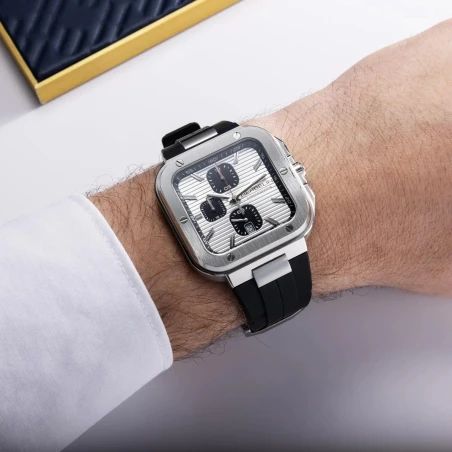 CAP CAMARAT – SQUARE CHRONO – ACIER | Club de la Montre