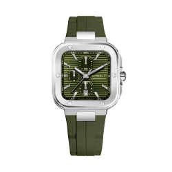 Square – chronographe – kaki & FKM