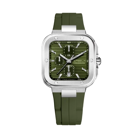 CAP CAMARAT SQUARE – CHRONOGRAPHE – KAKI & FKM | Club de la Montre