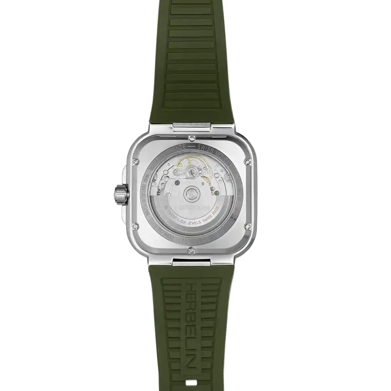 CAP CAMARAT – SQUARE AUTOMATIQUE  – KAKI & ACIER | Club de la Montre