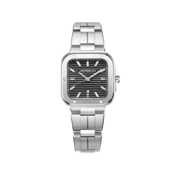Square quartz – noir & acier