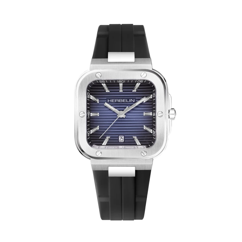 CAP CAMARAT – SQUARE – NOIR & BLEU | Club de la Montre