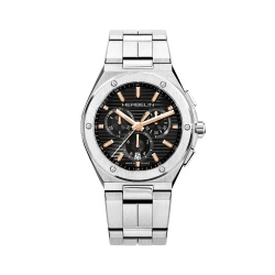 Chronographe – acier & PVD or rose