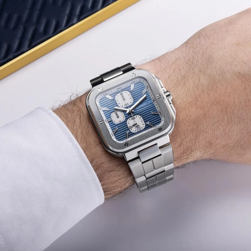 CAP CAMARAT – SQUARE CHRONOGRAPHE – BLEU | Club de la Montre