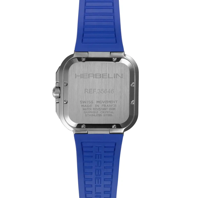CAP CAMARAT SQUARE – CHRONOGRAPHE – BLEU & FKM BLEU | Club de la Montre