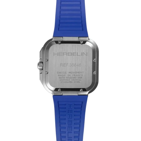 CAP CAMARAT SQUARE – CHRONOGRAPHE – BLEU & FKM BLEU | Club de la Montre