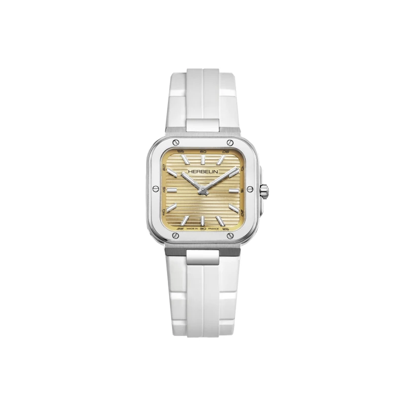 CAP CAMARAT – SQUARE DAME – CHAMPAGNE & BLANC | Club de la Montre