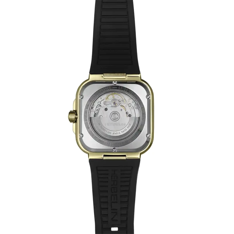 CAP CAMARAT – SQUARE AUTOMATIQUE  – ACIER PVD OR 1N & NOIR | Club de la Montre