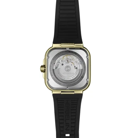 CAP CAMARAT – SQUARE AUTOMATIQUE  – ACIER PVD OR 1N & NOIR | Club de la Montre