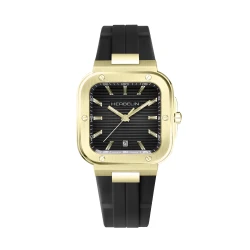 Square – square quartz – noir & PVD or 1n