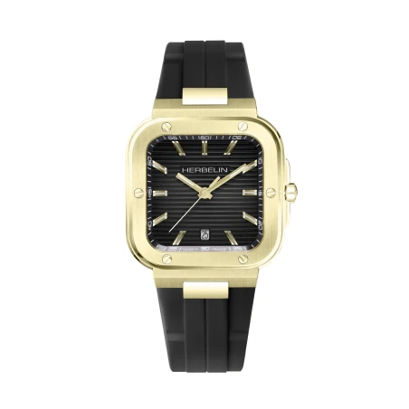 CAP CAMARAT SQUARE – SQUARE QUARTZ – NOIR & PVD OR 1N | Club de la Montre