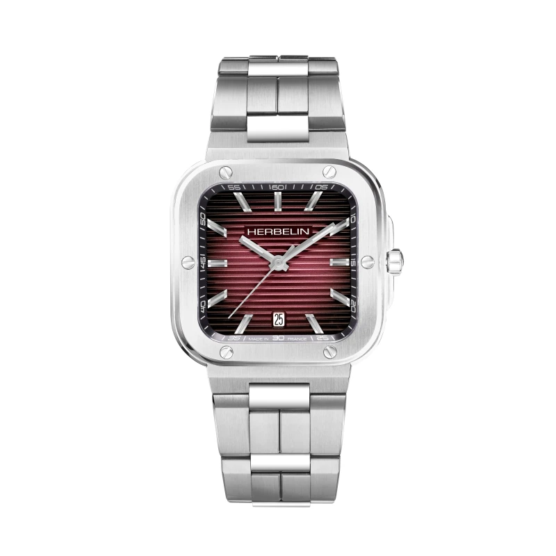 CAP CAMARAT – SQUARE QUARTZ – ACIER & ROUGE | Club de la Montre
