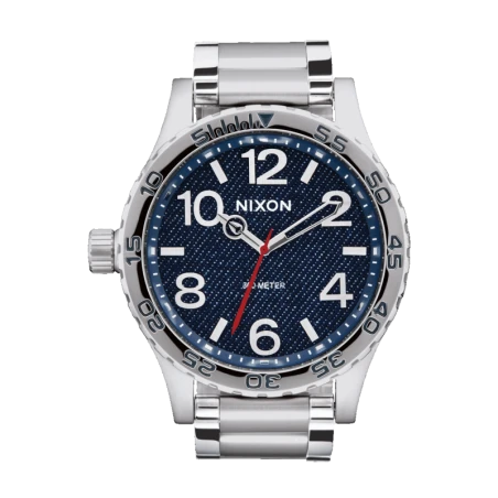 Montre Nixon - 51-30 Chrono 30/97 Silver Denim | Club de la Montre