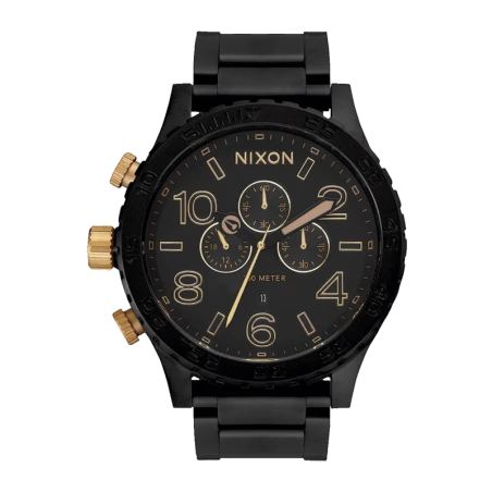 Montre Nixon - 51-30 Chrono 30/182 Matte Black Gold | Club de la Montre