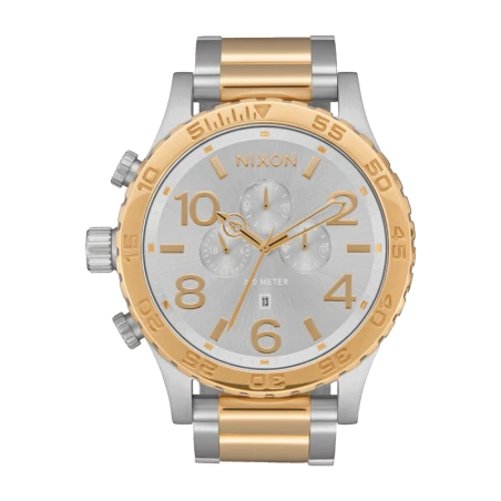 Montre Nixon - 51-30 Chrono 30/183 Silver Gold | Club de la Montre