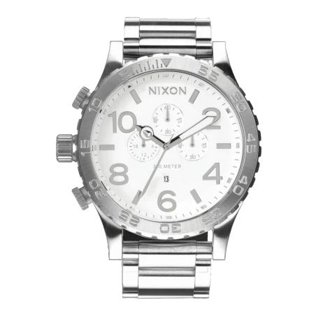 Montre Nixon - 51-30 Chrono 30/186 High Polish White | Club de la Montre