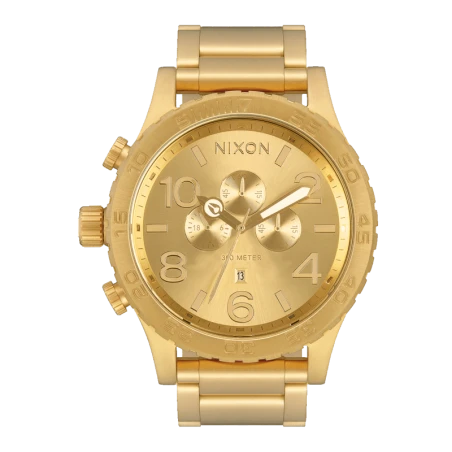 Montre Nixon - 51-30 Chrono 30/187 All Gold | Club de la Montre