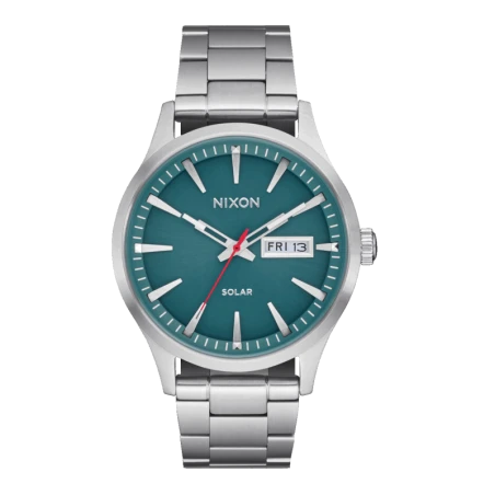 Montre Nixon - Sentry Solar Stainless Steel Silver Jasper | Club de la Montre