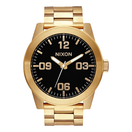 Montre Nixon - Corporal SS All Gold Black | Club de la Montre