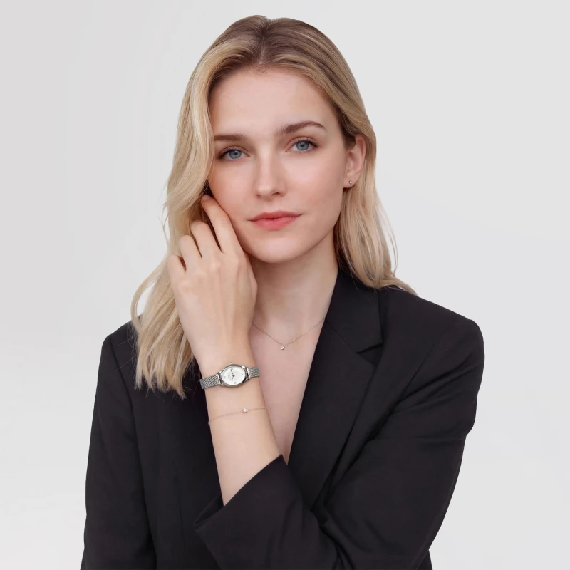Montre Daniel Wellington - Ophelia Mini Mesh White Silver - 22mm
