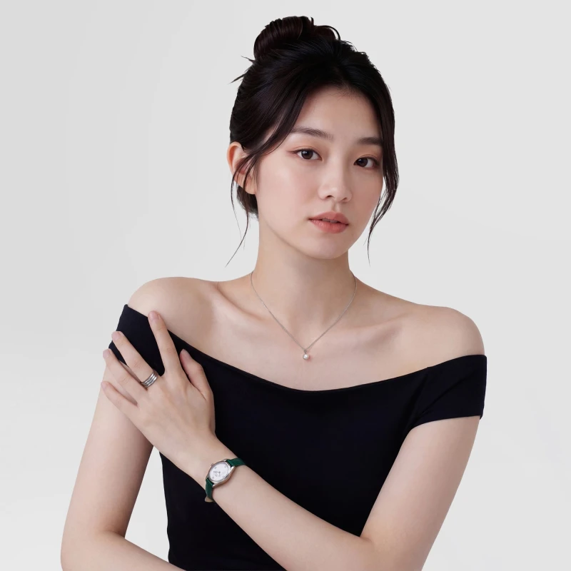 Montre Daniel Wellington - Ophelia Mini Green Lizard White Guilloché Silver