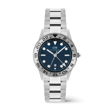 Montre Daniel Wellington - Iconic GMT Link Brushed Bezel Silver - 40mm