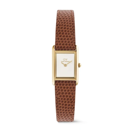 Montre Daniel Wellington - Bound Mini Light Brown Lizard Gold - 17mm