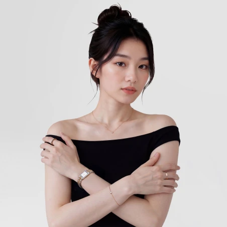 Montre Daniel Wellington - Bound Mini 3-Link Two Tone Rose Gold - 17mm