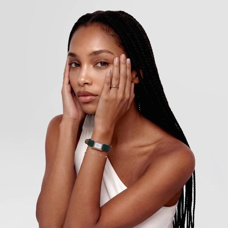 Montre Daniel Wellington - Bound Mini Green Lizard Rose Gold - 17mm