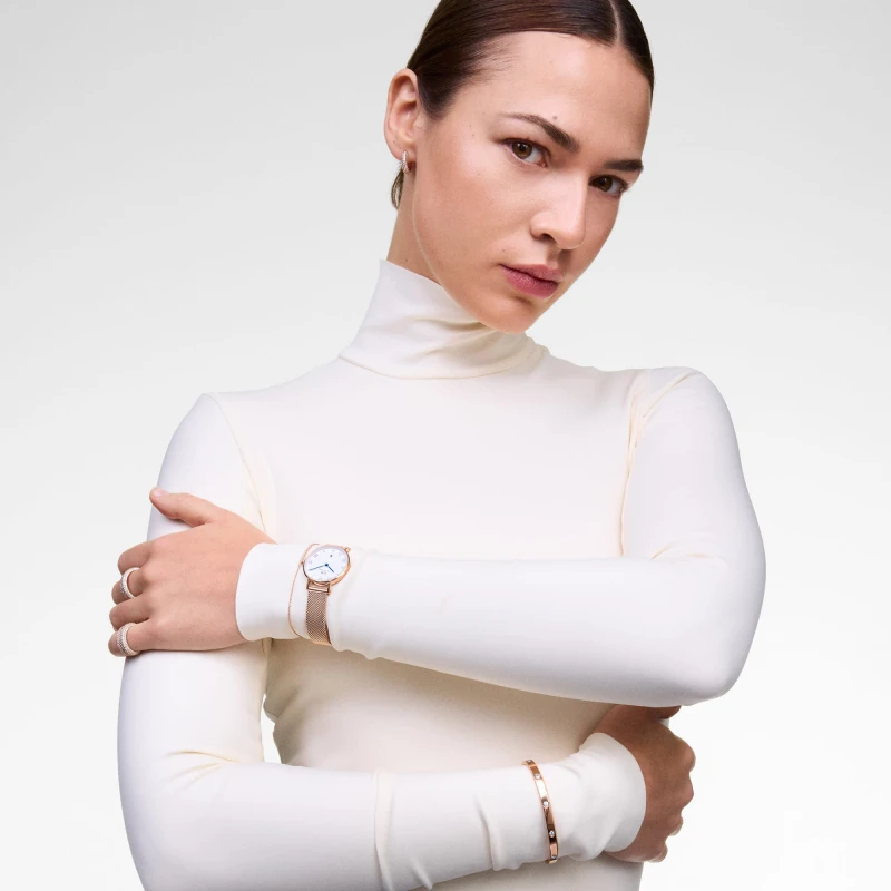 Montre Daniel Wellington - Petite Roman Numerals Date Rose Gold - 28mm