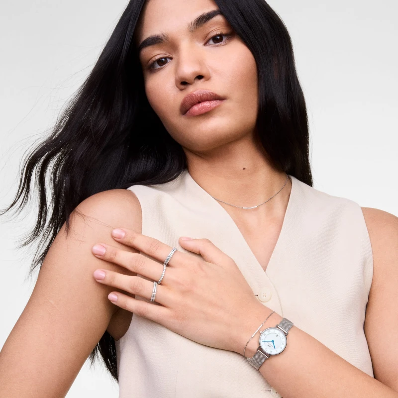 Montre Daniel Wellington - Petite Roman Numerals Date Silver - 28mm