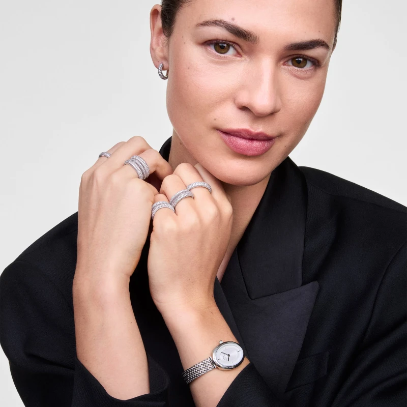 Montre Daniel Wellington - Juliette Braided Mesh White Sunray Silver - 20mm