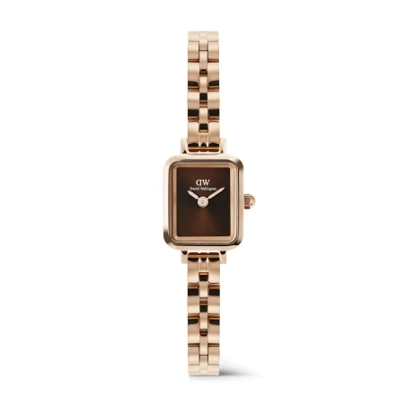 Montre Daniel Wellington - Quadro Mini Arch 3-link Amber Sunray Rose Gold