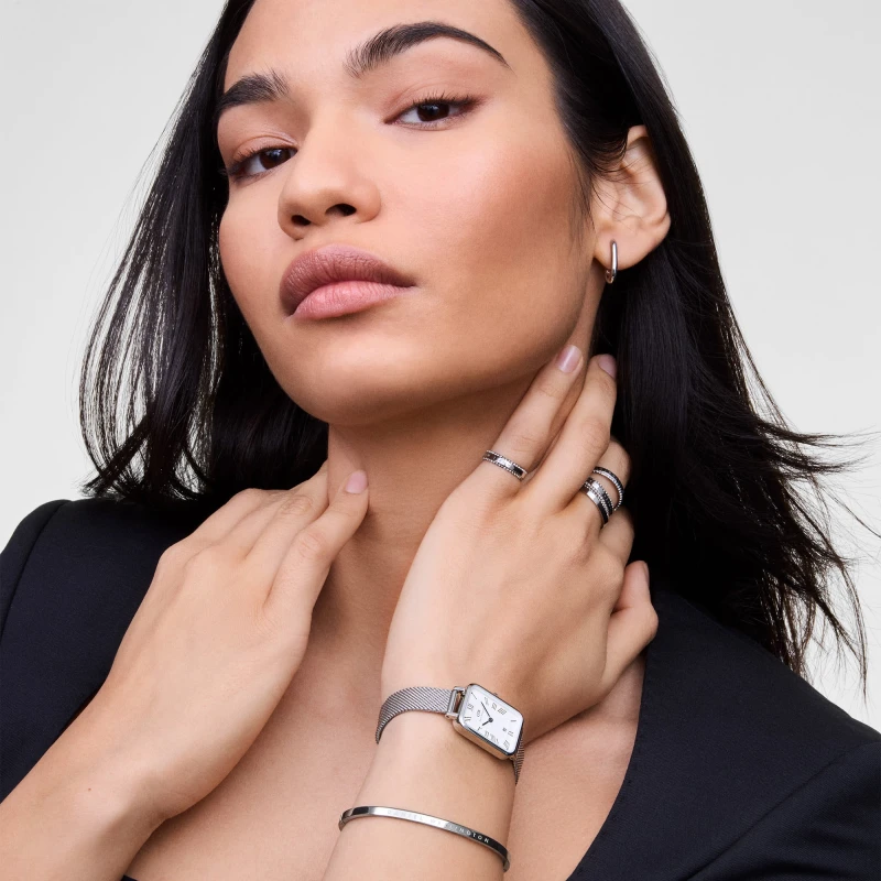 Montre Daniel Wellington - Quadro Sterling  Roman Numerals Date - 20mm