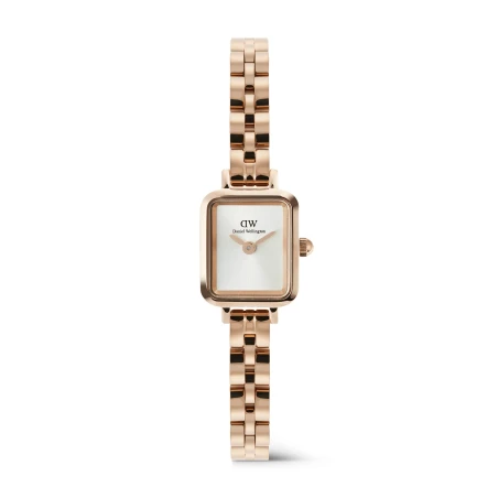 Montre Daniel Wellington - Quadro Mini Arch 3-link White Sunray Rose Gold