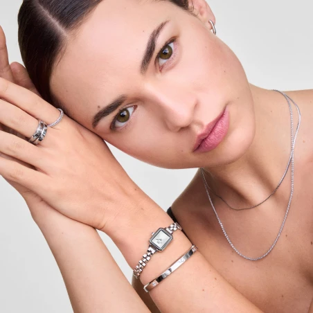 Montre Daniel Wellington - Quadro Mini Arch 3-link White Sunray Silver