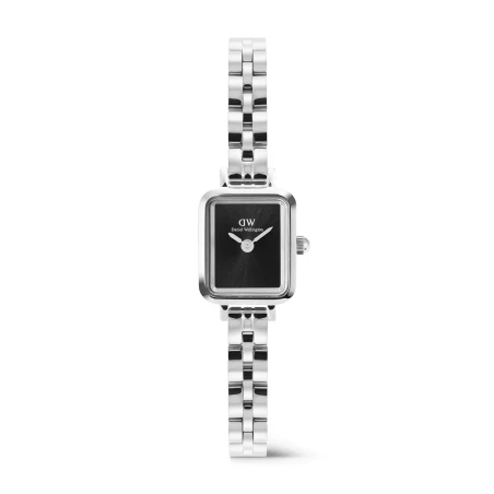 Montre Daniel Wellington - Quadro Mini Arch 3-link Onyx Sunray Silver
