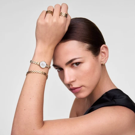 Montre Daniel Wellington - Petite Mini Arch 3-link White Gold - 19mm